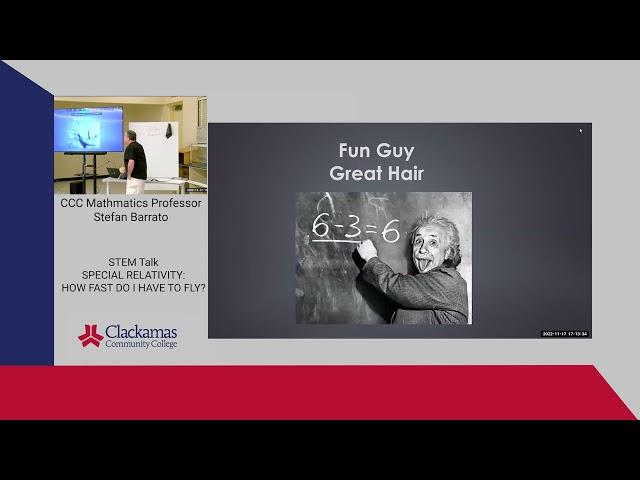 STEM Talk | Special Relativity: How Fast Do I Have To Fly?