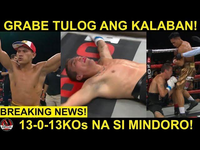 BREAKING: Mindoro PINATULOG ang Kalaban sa Amerika! | 13-0-13KOs na! KNOCKOUT Round 3!