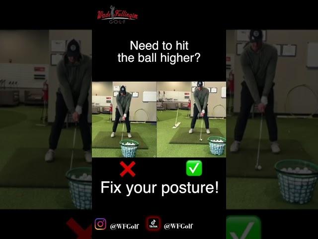 Posture Fix for a Higher Ball flight #shorts