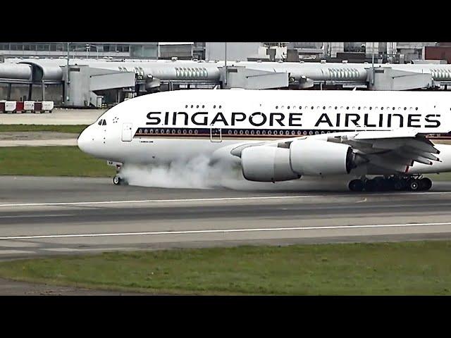 A380 Pilot Destroys Nose Gear