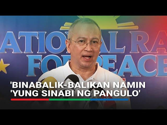 Show of force for VP Sara? INC responds, asserts Marcos statement sparked rally | Full interview