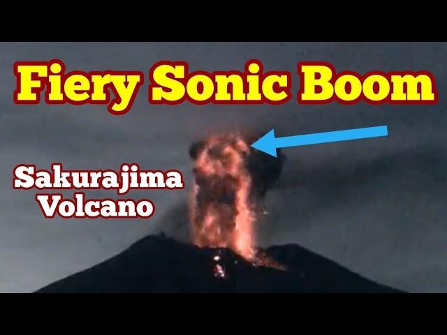 Fiery Sonic Boom Of Sakurajima Stratovolcano In Japan, Pacific Ring Of Fire