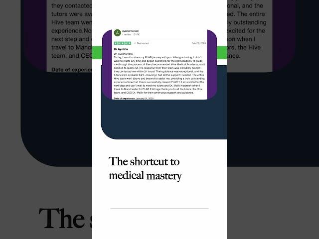 What our doctors say about Hive Medical Academy speaks for itself.