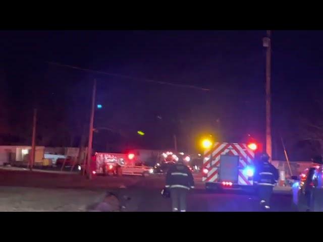 Reported explosion with injuries on Irons Road between Scio and Friendship