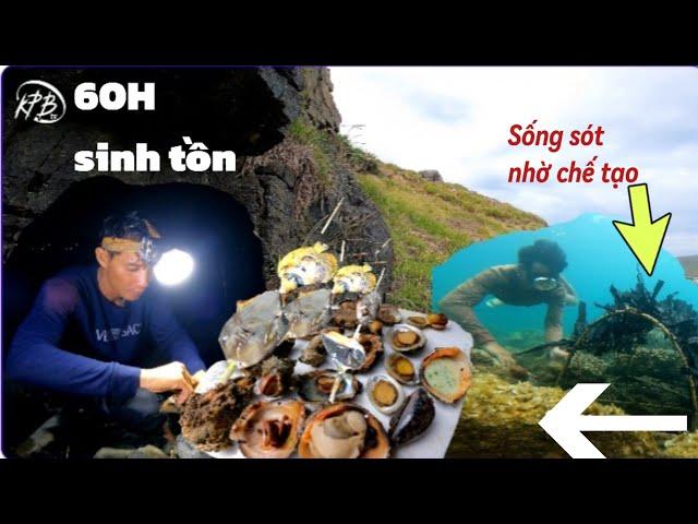 60h sống trên đảo hòn gầm theo cách tự lập (p2) chế  tạo lòng bẫy cá đầy hiệu quả | kỹ năng sinh tồn