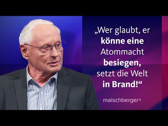 Marie-Agnes Strack-Zimmermann und Oskar Lafontaine diskutieren über den Ukraine-Krieg | maischberger