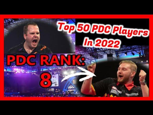 Top 50 Ranked PDC Dart Players in 2022 (with winnings)