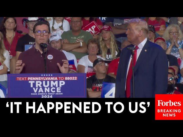 Venezuelan Immigrant To U.S. Warns Of Communism's Threat After Trump Invites Him Onstage At PA Rally