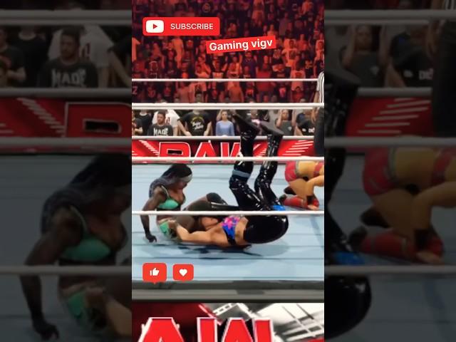 Kayden vs Zoey vs. Raquel WWE Triple Threat Match #shorts #wwe #short #viralshort #gaming #gameplay