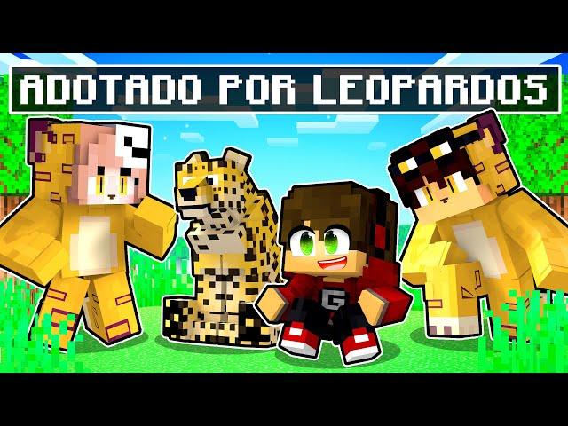 FUI ADOTADO pela FAMÍLIA de LEOPARDOS no Minecraft