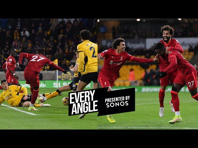 Every angle of Divock Origi's late winner at Wolves!