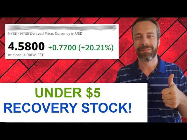 $5 SHORT TERM RECOVERY STOCK PLAY! Will This Stock Make Me Rich or BK?