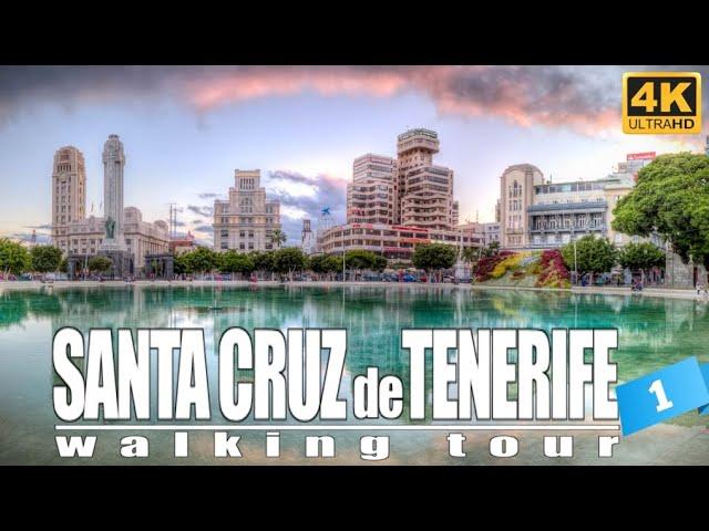 [4K] SANTA CRUZ DE TENERIFE Walking Tour. A city with Carnival rhythm | Canary Islands | #spain