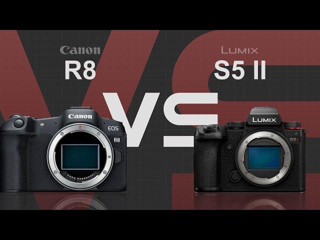 Caono EOS R8 vs Panasonic Lumix S5 II