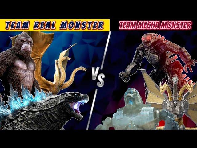 Team Real Monster VS Team Mecha Monster (BattleFight) Edit by Zanoofficial