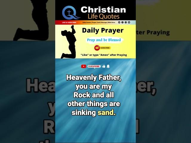 Daily Prayer | Christian Quotes  #shorts #prayer #pray