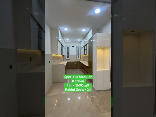 Specious Modular Kitchen 4bhk 1600sqft 2 Side Open Luxury Floor Rohini Sector 24 Call 9711681895