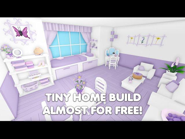 Tiny Home Speed Build *ALMOST FREE* Using NEW building menu in Adopt me!
