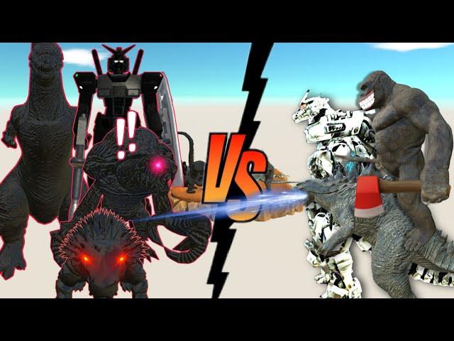 Black Shin Godzilla Attack KONG with GODZILLA - ARBS