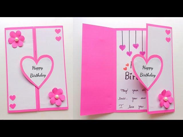 Easy Beautiful Birthday Special Card  • Handmade Greeting Card • Easy Birthday Card Tutorial Video