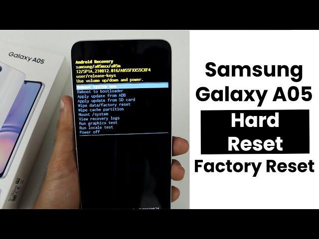 Hard Reset Samsung Galaxy A05 | Remove Forgotten Password | Factory Reset
