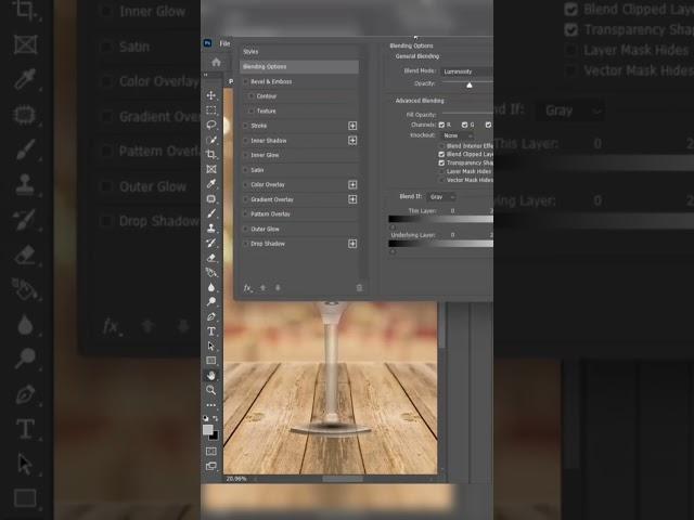 Easy and Best Way To Mask a Glass In #photoshop #shorts #photoshoptutorial