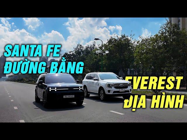 So sánh vận hành: Santa Fe ngon đường bằng, Everest bất chấp địa hình! |Autodaily.vn