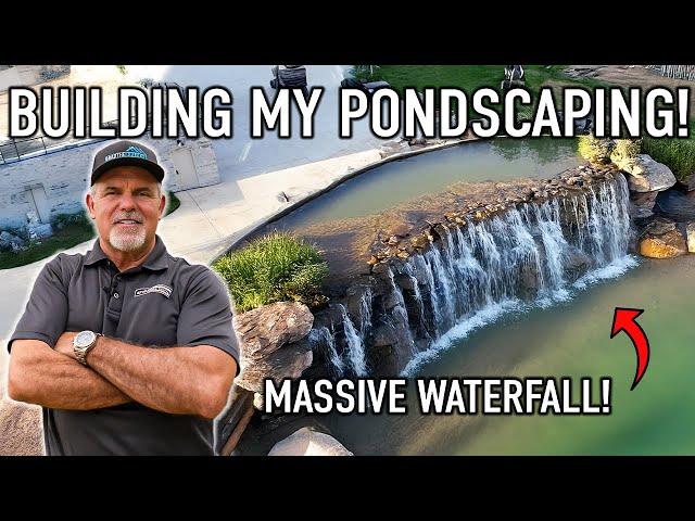 Building The Ultimate Pondscaping in My Backyard! (Massive Resort)