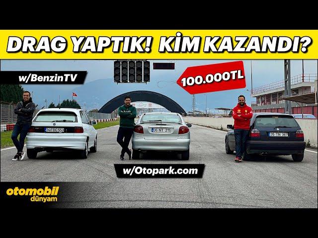 100.000 TL Proje Otomobillerimizle Pistte Kapıştık! @OTOPARKCOM ile DRAG