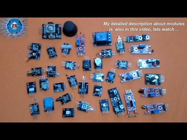 Geekcreit® 37 In 1 Sensor Module Board Set Kit For Arduino-Banggood.com