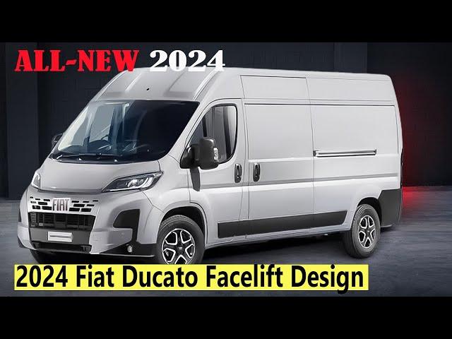 Coming Soon: New 2024 Fiat Ducato Facelift Revealed - Full-Size Commercial Vans