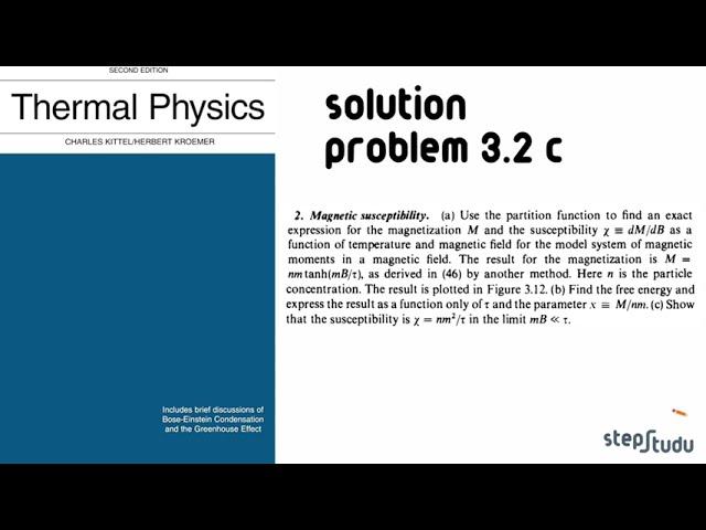 Problem 3.2 c) Kittel's Thermal Physics