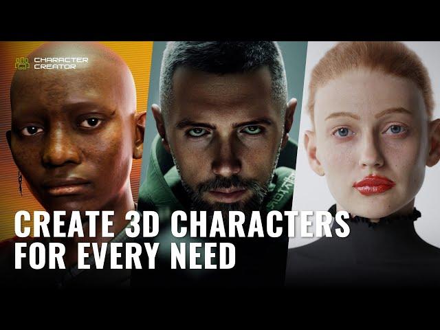 Create 3D Characters for Games, Animation, 3D Print, AR/VR, Any Creative Needs | Character Creator 4