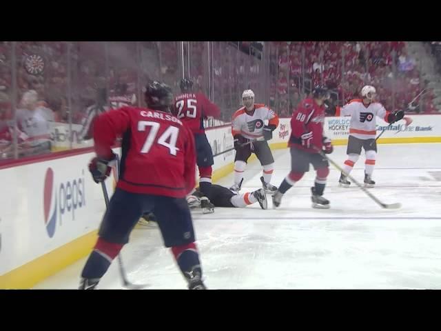 Chimera crunches Voracek with hit from behind