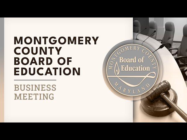 Board of Education - Board Business Meeting with Tentative Adoption of the Operating Budget - 2/4/25