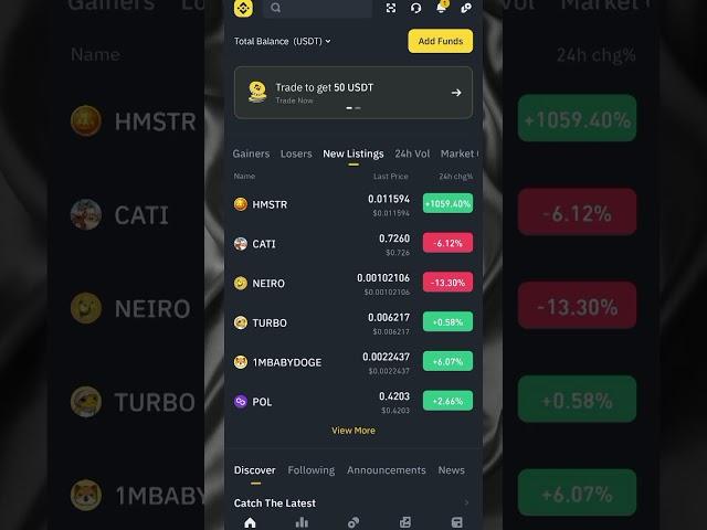 New Listed Coin First Impression on Binance🪙 #binance #crypto #newlisting #trade #coins #currency