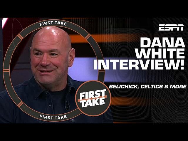 Dana White teases Jon Jones vs. Tom Aspinall  + Reacts to Bill Belichick’s move to UNC | First Take