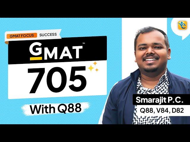 GMAT 705 | 99th percentile score in the First Attempt