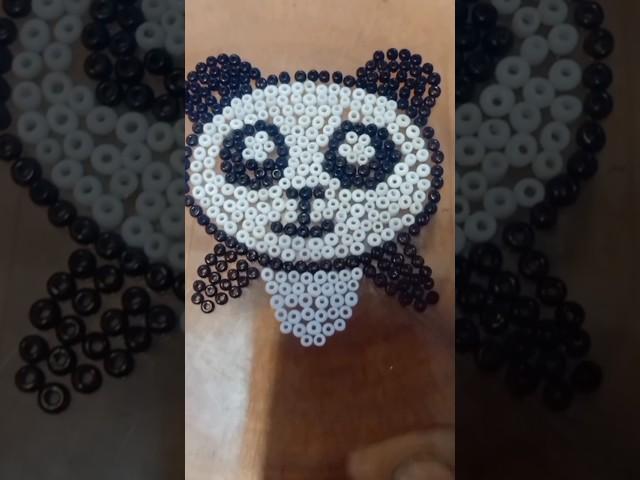 rotating cute panda character beads #beads #diy #manikmanik #asmr #bracelet