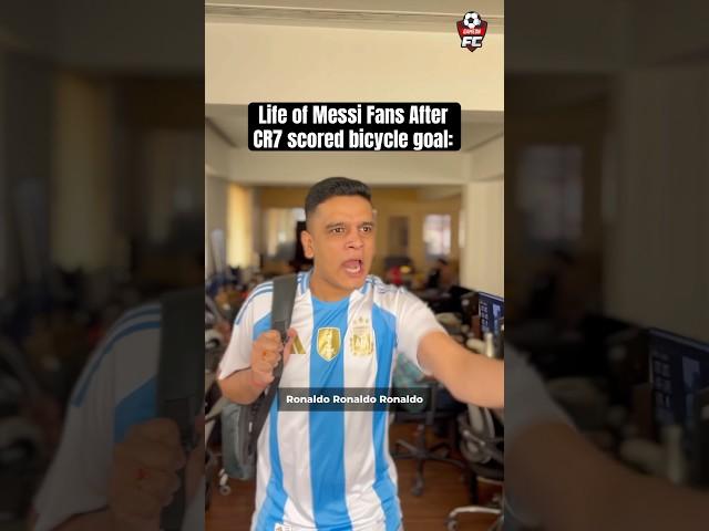 Life of Messi Fans Nowadays  #Messi #Ronaldo #cr7