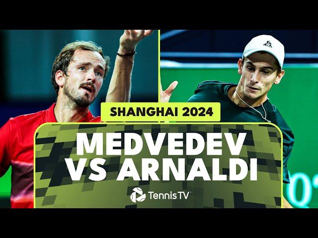 Daniil Medvedev vs Matteo Arnaldi Entertaining Match Highlights | Shanghai 2024