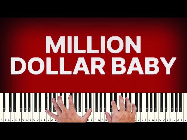 Tommy Richman - MILLION DOLLAR BABY - PIANO TUTORIAL