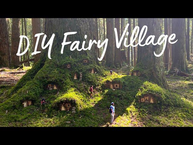 DIY Fairy Village - made of natural materials