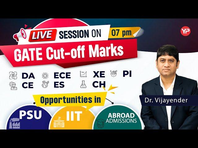 Detailed cut off Analysis of GATE 2025 Exam & Opportunities in PSU, IIT & Abroad Mtech/MS/Direct PhD