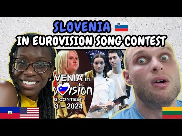 REACTION TO Slovenia  in Eurovision Song Contest (1993-2024) | FIRST TIME WATCHING