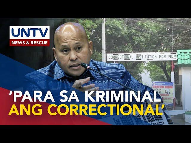 Sen. Dela Rosa, kinuwestyon ang House detention transfer order kay Lopez; CIW, para sa mga criminal