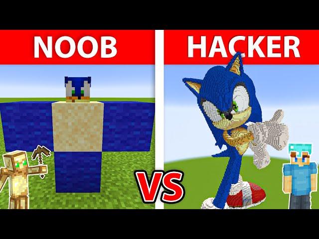 NOOB vs HACKER: Jag Fuskade I Ett SONIC Build Battle!