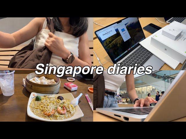 My FIRST Macbook air M3, work conference, morning routine | working adult life in Singapore