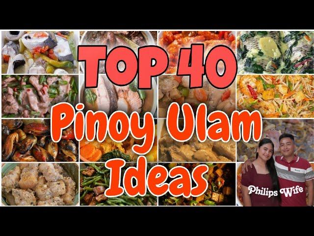 ᥫ᭡ TOP 40 PINOY ULAM IDEAS 2024 LIST | 2024 ULAM UPDATE