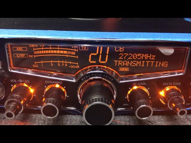 Cobra 29 LX - Tuned - Echo - Amber Nitro LED Rings - Stock Knobs - Quick Test (Ranger SRA-198 Mic)